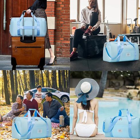 حقيبة سفر من القماش الخشن للنساء من LOCAL LION، حقائب حمل فاخرة لعطلة نهاية الأسبوع - مثالية للصالة الرياضية، وحقيبة كتف متينة طوال الليل لرحلات عطلة نهاية الأسبوع in Kuwait