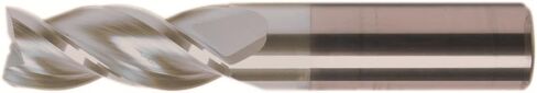 HPAM-3 Series Solid Carbide High-Performance End Mill, Uncoated (Bright) Finish, 3 Flute, 35 Degrees Helix, Square End, 0.5" Cutting Length, 3/8" Cutting Diameter, 2" Length (Pack of 1) in Kuwait