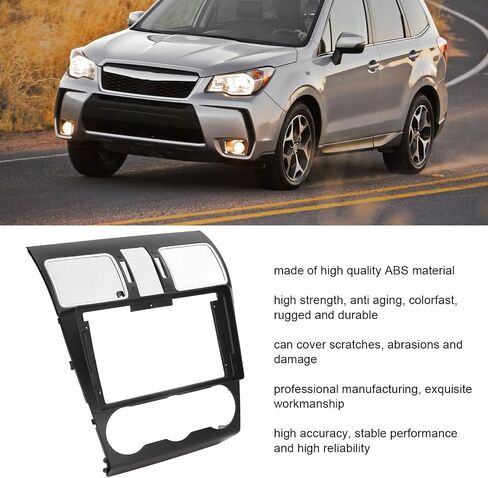 Double DIN Dash Kit, Fydun 9 inch Black ABS Car audio Panel Stereo Fascia Dash Install Trim for FORESTER 2012‑2015 in Saudi Arabia