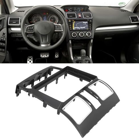 Double DIN Dash Kit, Fydun 9 inch Black ABS Car audio Panel Stereo Fascia Dash Install Trim for FORESTER 2012‑2015 in Saudi Arabia