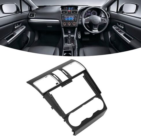 Double DIN Dash Kit, Fydun 9 inch Black ABS Car audio Panel Stereo Fascia Dash Install Trim for FORESTER 2012‑2015 in Saudi Arabia