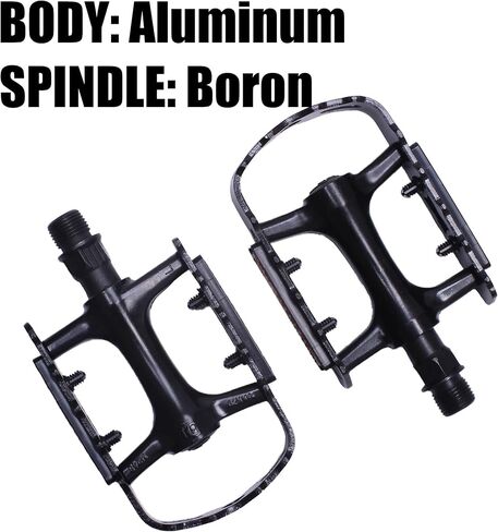 Lightweight Bike Pedals,Waterproof Bicycle Pedals with Aluminum,Universal 9/16 inch Anti-Skid Platform for City Bike,Road Bike,Folding Bike,Ebike,Commuter Bike,MTB,Wellgo C285 in Kuwait