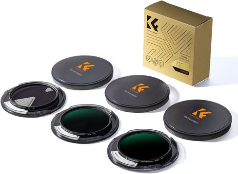 مجموعة مرشحات عدسة K&F Concept 77 مم ذات كثافة محايدة ND8 ND64 CPL مجموعة مرشح مستقطب دائري مع 24 طلاء متعدد الطبقات لعدسة الكاميرا in Saudi Arabia