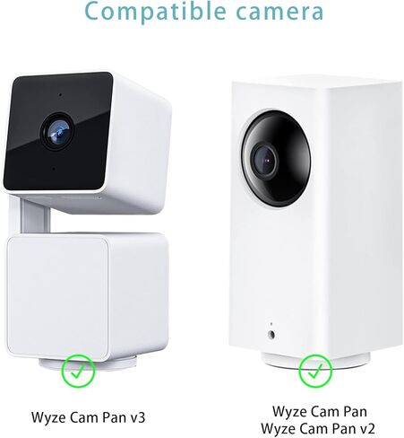 2 حزمة حامل تثبيت على الحائط متوافق مع WYZE Cam Pan V3، حامل تثبيت للسقف الخارجي للكاميرا، حامل معدني لكاميرا الأمان، حامل للكاميرا، حامل أمان خارجي يوفر زوايا رؤية أفضل in Kuwait