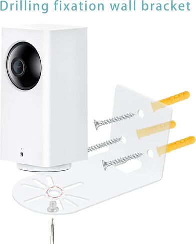 2 حزمة حامل تثبيت على الحائط متوافق مع WYZE Cam Pan V3، حامل تثبيت للسقف الخارجي للكاميرا، حامل معدني لكاميرا الأمان، حامل للكاميرا، حامل أمان خارجي يوفر زوايا رؤية أفضل in Kuwait