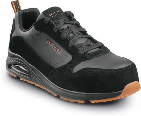 Skechers Work UNO Parker, Men's, Alloy Toe, EH, MaxTrax Slip Resistant, Low Athletic, Work Shoe in Saudi Arabia