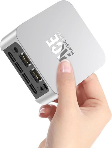كمبيوتر صغير من ACEMAGICIAN، أجهزة كمبيوتر مكتبية Intel الجيل الثاني عشر N95 (حتى 3.4 جيجا هرتز) مع 16 جيجا LPDDR5 512 جيجا M.2 SSD، كمبيوتر صغير يدعم 4K UHD، Dual Gigabit Ethernet، WiFi 5، BT4.2 in Kuwait