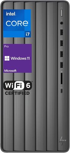HP Business Newest 13th Generation Envy i7 Tower Desktop, Intel Core i7-13700, 64GB RAM, 2TB SSD, RJ45, SD Card Reader, HDMI, Wi-Fi 6 & Bluetooth, Wireless Keyboard & Mouse, Windows 11 Pro, Black in Saudi Arabia