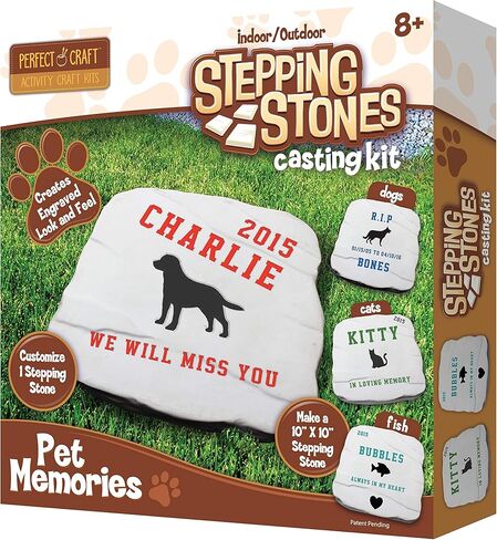 Pet Memories Memorial Stone Cast & Paint Kit with Perfect Cast Casting Material and Reusable Mold in Kuwait