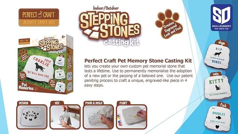 Pet Memories Memorial Stone Cast & Paint Kit with Perfect Cast Casting Material and Reusable Mold in Kuwait