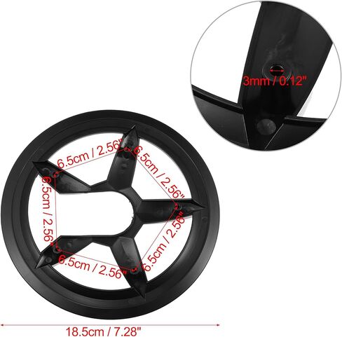 X AUTOHAUX 2 قطعة 40 42 الأسنان 6.5 سنتيمتر 5 ثقوب دراجة دراجة كرانسيت سلسلة غطاء الاطارات حامي سلسلة عجلة الغطاء الواقي الأسود in Kuwait