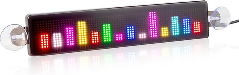 تطبيق لوحة رسائل LED للتمرير LED للسيارة قابل للبرمجة للسيارة والمتجر والمتجر (أخضر) in Saudi Arabia