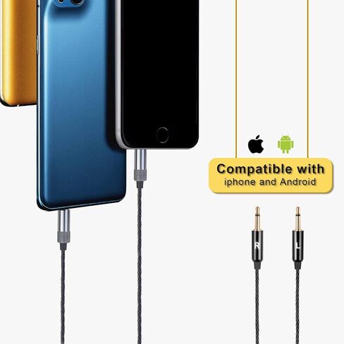 كابل الصوت البديل Saipomor HD212 سلك متوافق مع سماعات Sennheiser HD202 HD497 HD437 HD447 HD212 pro، EH250 EH350 in Saudi Arabia