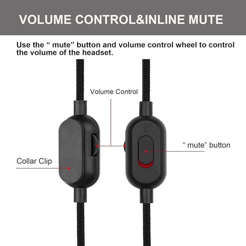 كابل ميكروفون QC35II Boom، كابل صوت بديل لسلك الميكروفون ومفتاح كتم الصوت للتحكم في مستوى الصوت متوافق مع سماعات Bose QC35 وQuietComfort 35 II للكمبيوتر الشخصي، PS4، PS5، وحدة تحكم Xbox One in Kuwait