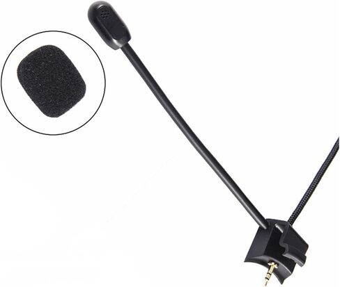 كابل ميكروفون QC35II Boom، كابل صوت بديل لسلك الميكروفون ومفتاح كتم الصوت للتحكم في مستوى الصوت متوافق مع سماعات Bose QC35 وQuietComfort 35 II للكمبيوتر الشخصي، PS4، PS5، وحدة تحكم Xbox One in Kuwait