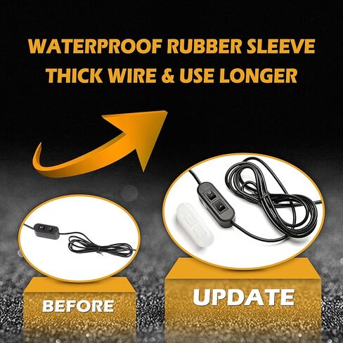 شريط إضاءة ستروب للطوارئ 36 بوصة 36 LED 16 وضعًا وامضًا فائق السطوع وغطاء من الألومنيوم المقاوم للماء وقوس قابل للتعديل ضوء الطوارئ للسيارات والشاحنات والمركبات، أزرق وأبيض in Kuwait