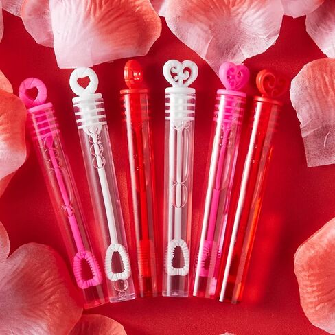 JOYIN 36 Valentines Mini Bubble Maker Wands Circle & Heart for Kids Classroom Exchange Valentine’s Photo Prop Decorations, Wedding Engagement Anniversary Party Favors Décor. in Saudi Arabia