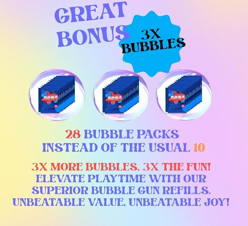 Rocket Bubble Gun for Kids with Lights Bags Bubble Gun,Bubble Machine Gun,Give Your Children Extraordinary Surprise. Instead of an inconvenient Battery, The Familiar 4 AA Batteries. in Saudi Arabia