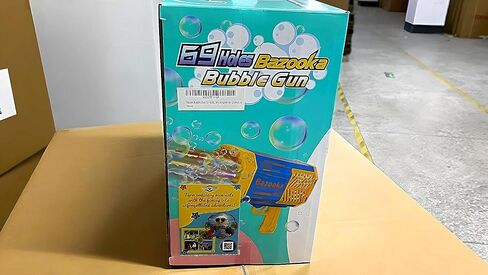 Rocket Bubble Gun for Kids with Lights Bags Bubble Gun,Bubble Machine Gun,Give Your Children Extraordinary Surprise. Instead of an inconvenient Battery, The Familiar 4 AA Batteries. in Saudi Arabia
