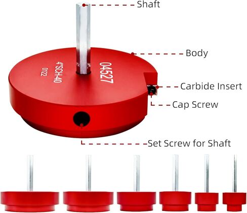 مجموعة مخرطة تركيب الأنابيب البلاستيكية المكونة من 6 قطع مناسبة للمثقاب القياسي 1/2 بوصة مع مجموعة من القاطع الداخلي لأنابيب السباكة البلاستيكية، أداة مخرطة الأنابيب البلاستيكية تحتوي على PPR75، PPR100، PPR150، PPR200، PPR300 وPPR400 in Kuwait
