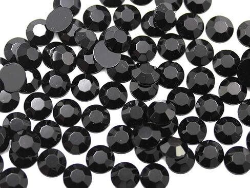Allstarco 1000PCS 5mm SS21 Purple Amethyst .NAT02 Acrylic Flat Back Rhinestones for Jewelry Making and Face Painting Card Making Embelishments Plastic Crafts Gems in Saudi Arabia