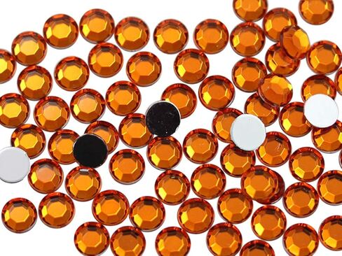 Allstarco 1000PCS 5mm SS21 Purple Amethyst .NAT02 Acrylic Flat Back Rhinestones for Jewelry Making and Face Painting Card Making Embelishments Plastic Crafts Gems in Saudi Arabia