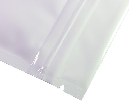 QQ Studio Clear/Colored Mylar Zip Lock Bags w/Tear Notch 6.5x9cm (2.5x3.5") (Clear/Silver/White) in Saudi Arabia