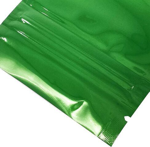 QQ Studio Clear/Colored Mylar Zip Lock Bags w/Tear Notch 6.5x9cm (2.5x3.5") (Clear/Silver/White) in Saudi Arabia