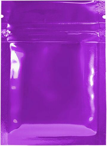 QQ Studio Clear/Colored Mylar Zip Lock Bags w/Tear Notch 6.5x9cm (2.5x3.5") (Clear/Silver/White) in Saudi Arabia