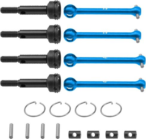 4Pcs Vgoohobby CVD Drive Shaft Front & Rear Driveshaft 54515 54516 42mm 39mm Compatible with Tamiya XV-01 TC-01 XV01 TC01 1/10 RC Car (Black) in Saudi Arabia