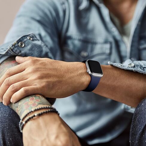 Lerobo 8 Pack Bands متوافقة مع Apple Watch Band 38mm 40mm 41mm 42mm 44mm 45mm 49mm النساء والرجال، أساور معصم بديلة لحزام رياضي من السيليكون الناعم لساعة Apple Watch Ultra SE Series 9 8 7 6 5 4 3 2 1 in Kuwait