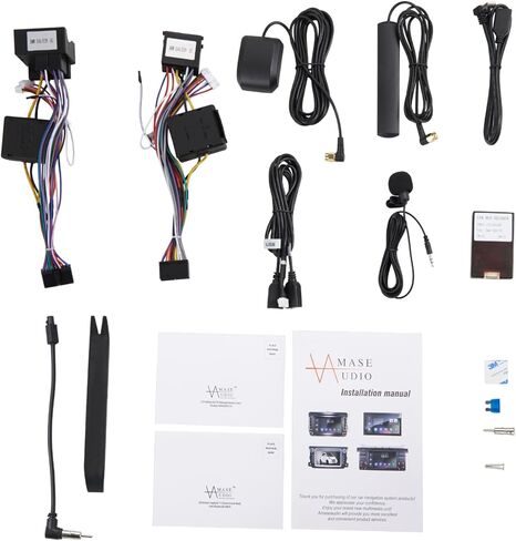 راديو AMASE AUDIO Android 12 Octa Core 6+128GBC ar، Carplay Android Auto، DSP+، 1 Din متوافق مع BMW E46 3 Series 1999-2004، شاشة لمس 9 بوصات، يدعم WiFi Bluetooth 5.0 in Kuwait