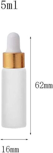 30 قطعة 5 مل زجاجات قطارة متجمدة زجاجات الزيوت العطرية مع قطارة عين زجاجية قوارير عطر زجاجات مستحضرات التجميل السائلة (ذهبي) in Kuwait