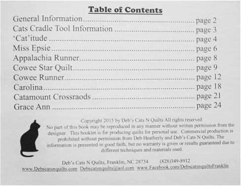Deb's Cats N Quilts Bundle - The Original 'Cat'itude Book, The 'Cat'apult BOM Quilt Project, & Creative Grids Cat's Cradle Original Tool CGRDH1 in Kuwait