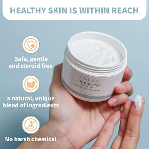 4.5 oz Eczema Cream for Adults, Eczema Relief, Eczema Treatment, Moisturize Dry Irridated Skin, Smart Lotion for Topical Steroid Withdrawal Symptoms, Psoriasis & Rosacea, Eczema, Dermatitis in Saudi Arabia