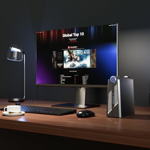 كمبيوتر ألعاب صغير من ACEMAGICIAN Ryzen 9 6900HX (يصل إلى 4.9 جيجا هرتز)، AMD Radeon 680M 32GB DDR5 512GB NVMe SSD، أجهزة كمبيوتر صغيرة RGB Lights/WiFi6/BT5.2/قناة مزدوجة/3 أوضاع سطح مكتب صغير in Kuwait