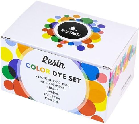 Epoxy Resin Color Pigment - 24 Colors - Alcohol Ink Set dye - Resina epoxica - Resin Pigment - Colorant for Art Resin Paint Jewelry - Pigment Liquid Transparent Translucent in Saudi Arabia