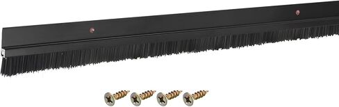 uxcell Door Brush Bottom Sweep H-Shape Aluminum Alloy Base with 2.8-inch PP Brush for Home, Industrial (35-inch L, Silver) in Kuwait