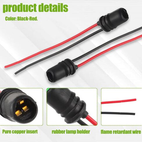T10 194 لمبات LED سلكية مسبقًا محول موصل تسخير مآخذ لاستبدال مصابيح LED (عبوة من 7 قطع) in Kuwait