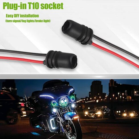 T10 194 لمبات LED سلكية مسبقًا محول موصل تسخير مآخذ لاستبدال مصابيح LED (عبوة من 7 قطع) in Kuwait