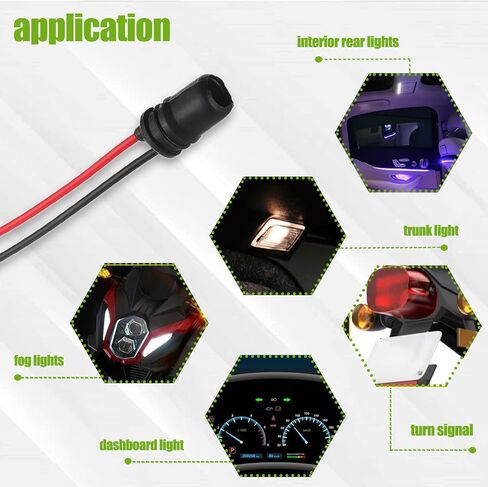 T10 194 لمبات LED سلكية مسبقًا محول موصل تسخير مآخذ لاستبدال مصابيح LED (عبوة من 7 قطع) in Kuwait