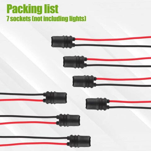 T10 194 لمبات LED سلكية مسبقًا محول موصل تسخير مآخذ لاستبدال مصابيح LED (عبوة من 7 قطع) in Kuwait