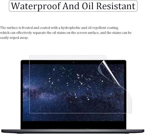 واقي شاشة غير لامع مضاد للوهج مقاس 13.3 بوصة 13.4 بوصة HP/Dell/Sony/Samsung/Lenovo/Acer/MSI/LG/Razer Blade 13.3 13.4 بوصة نسبة عرض إلى ارتفاع 16:10 لشاشة الكمبيوتر المحمول، شفاف عالي الدقة، مضاد لبصمات الأصابع in Saudi Arabia