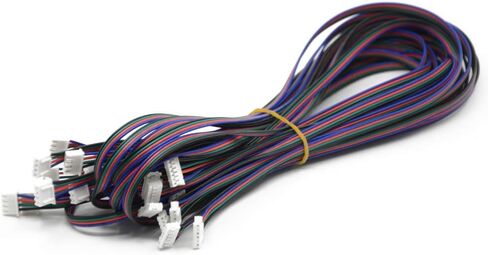 Iverntech 6 قطعة 2 متر XH2.54 4pin إلى 6pin محطة محرك متدرج كابلات للطابعة ثلاثية الأبعاد Nema 17 محرك متدرج in Saudi Arabia