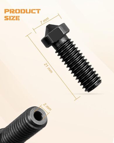 15PCS Fit for Anycubic Vyper Kobra Plus Kobra Max Hardened Nozzles 3D Printer Parts High-Temperature 7PCS 0.4mm Nozzles and 2PCS 0.2mm 0.6mm 0.8mm Wear Resistance 3D Printer Nozzles Kit Smooth to Use in Saudi Arabia