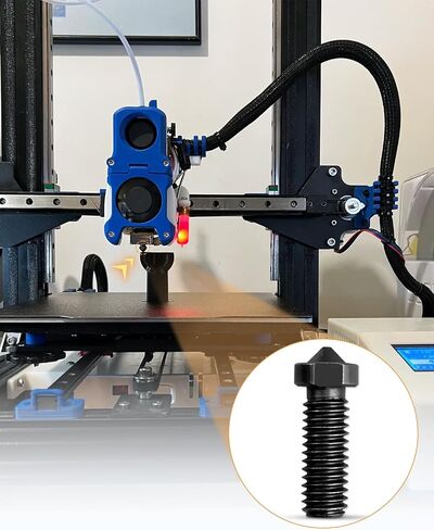 15PCS Fit for Anycubic Vyper Kobra Plus Kobra Max Hardened Nozzles 3D Printer Parts High-Temperature 7PCS 0.4mm Nozzles and 2PCS 0.2mm 0.6mm 0.8mm Wear Resistance 3D Printer Nozzles Kit Smooth to Use in Saudi Arabia