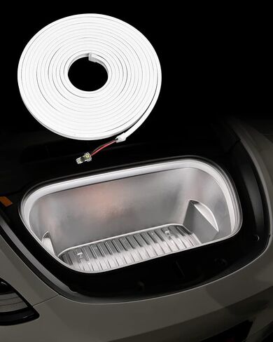 Frunk LED Light Strip Fit for Tesla Model 3 Y 2020 2021 2022, Front Trunk Brighten LED Strip Modified Lighting, Flexible 12V LED Strip Lights Waterproof White in Saudi Arabia