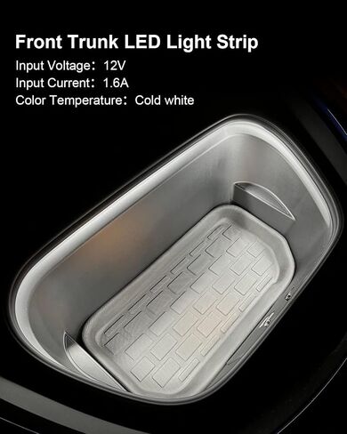 Frunk LED Light Strip Fit for Tesla Model 3 Y 2020 2021 2022, Front Trunk Brighten LED Strip Modified Lighting, Flexible 12V LED Strip Lights Waterproof White in Saudi Arabia