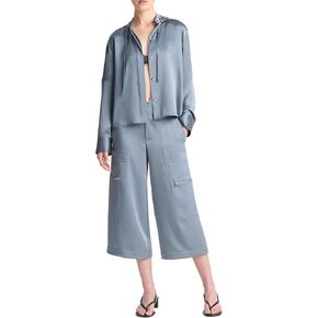 Vince womens Hooded Long Sleeve Button Down in Kuwait