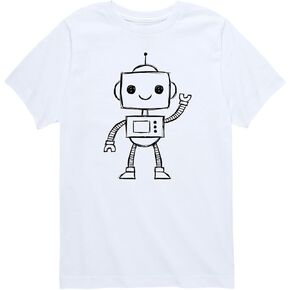 Instant Message - Robot Sketch - Toddler and Youth Short Sleeve Graphic T-Shirt in Saudi Arabia
